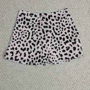 Princess Polly Black and Cream Leopard Mini Skirt